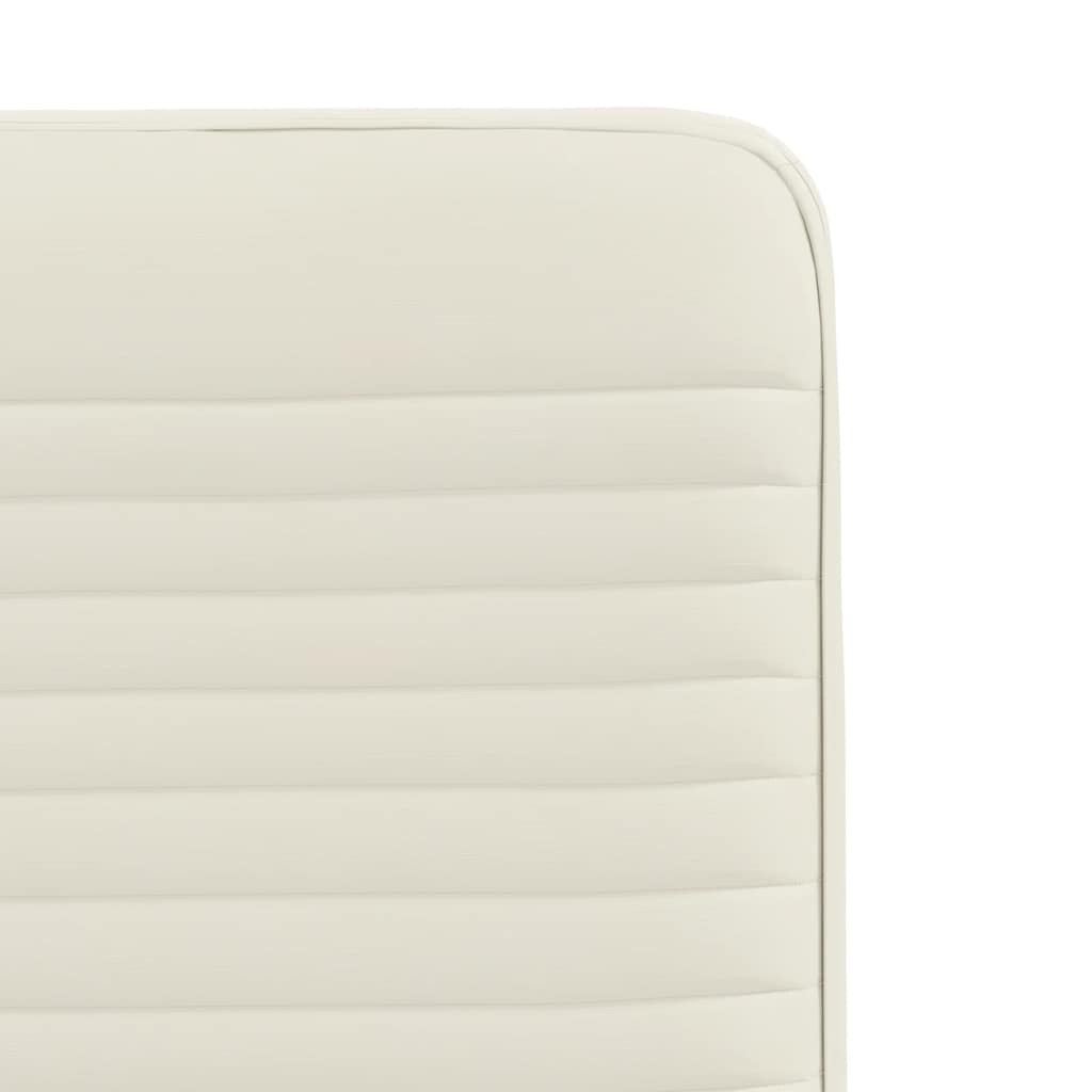 Chaises à manger lot de 4 Crème Velours - XIOS