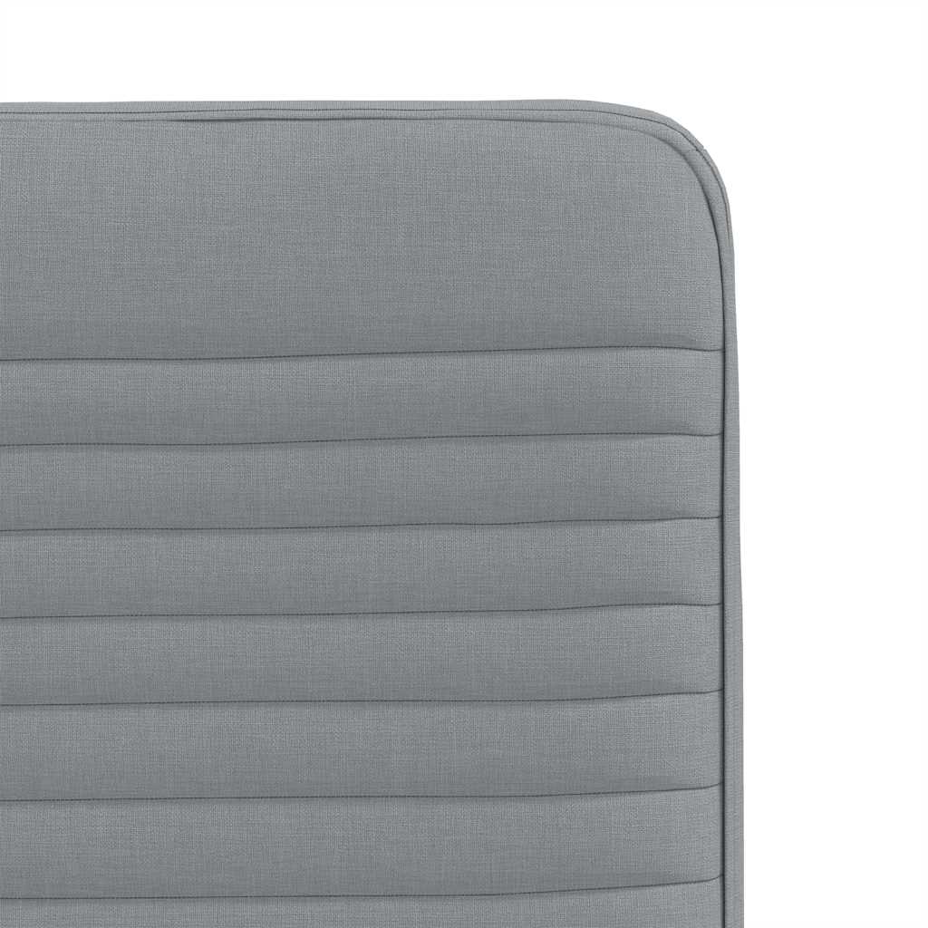 Chaises à manger lot de 4 gris clair tissu - XIOS