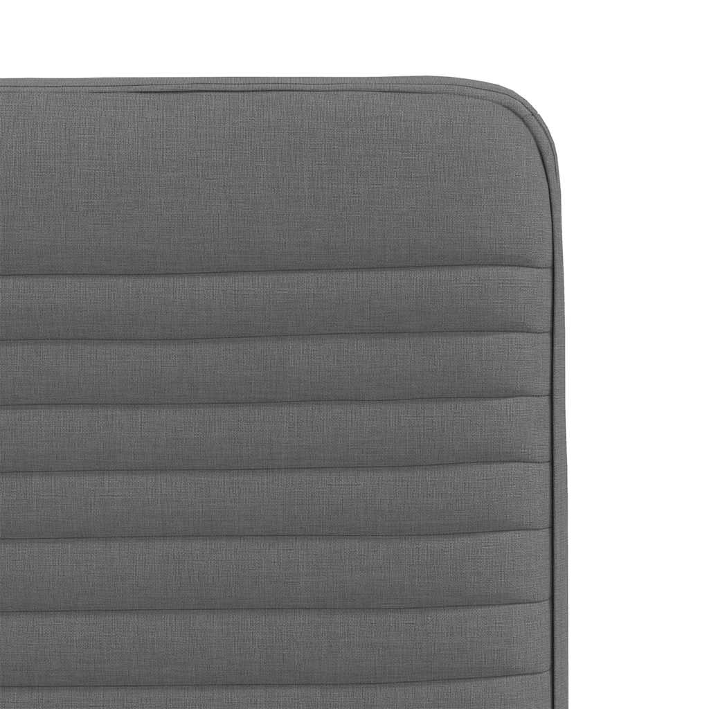 Chaises à manger lot de 4 gris foncé tissu - XIOS