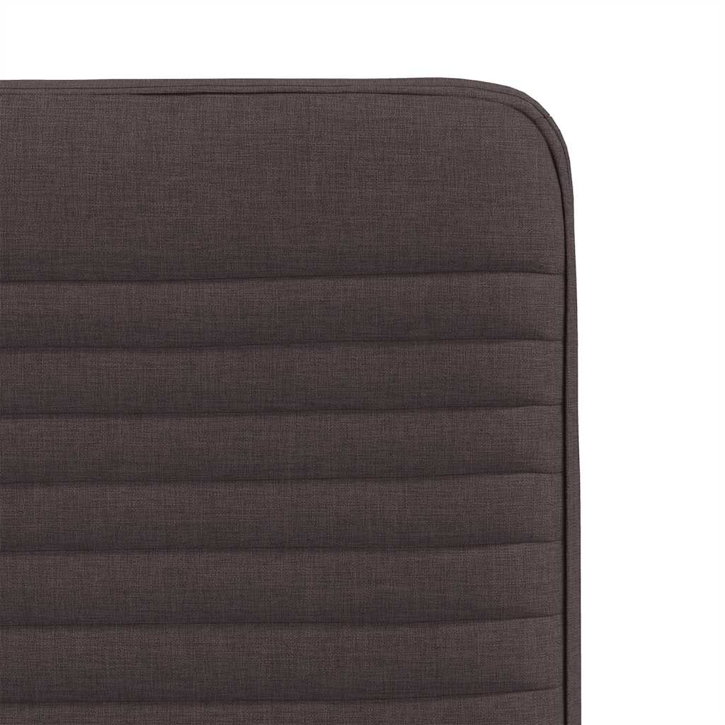 Chaises à manger lot de 4 marron foncé tissu - XIOS