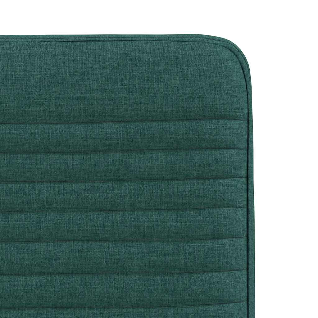 Chaises à manger lot de 4 vert foncé tissu - XIOS