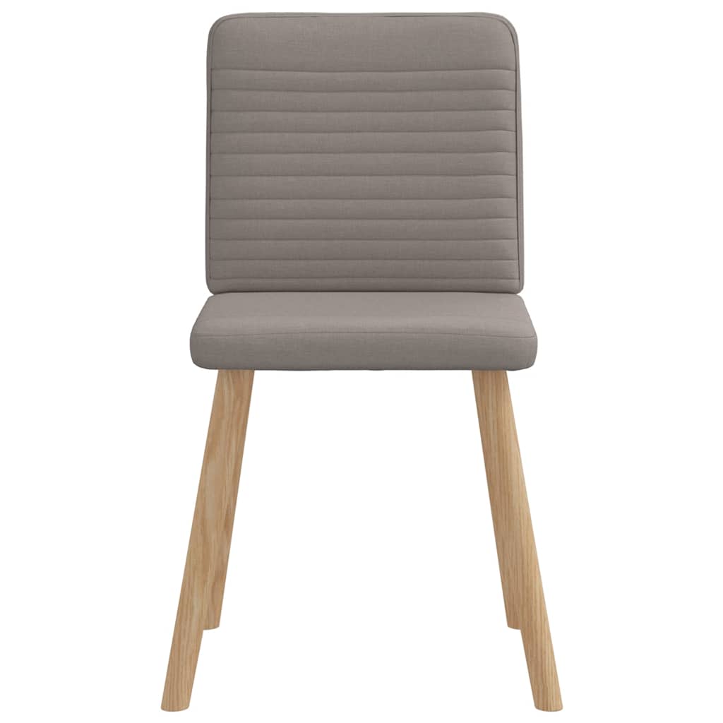 Chaises à manger lot de 4 taupe tissu - XIOS