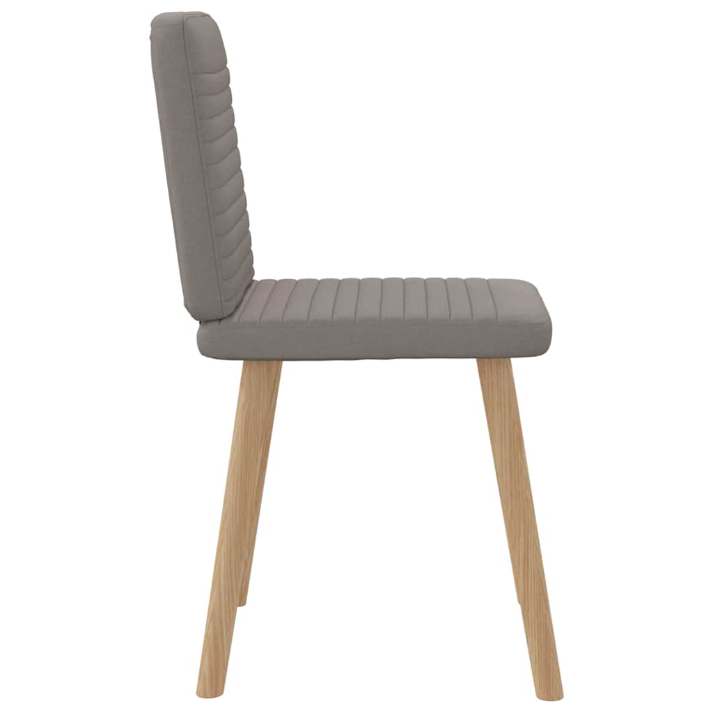 Chaises à manger lot de 4 taupe tissu - XIOS