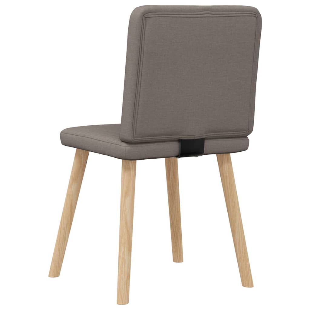 Chaises à manger lot de 4 taupe tissu - XIOS