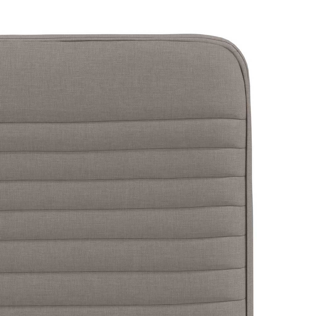 Chaises à manger lot de 4 taupe tissu - XIOS
