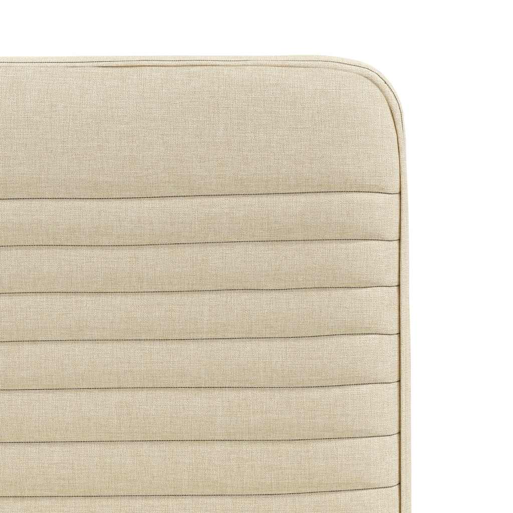 Chaises à manger lot de 4 crème tissu - XIOS