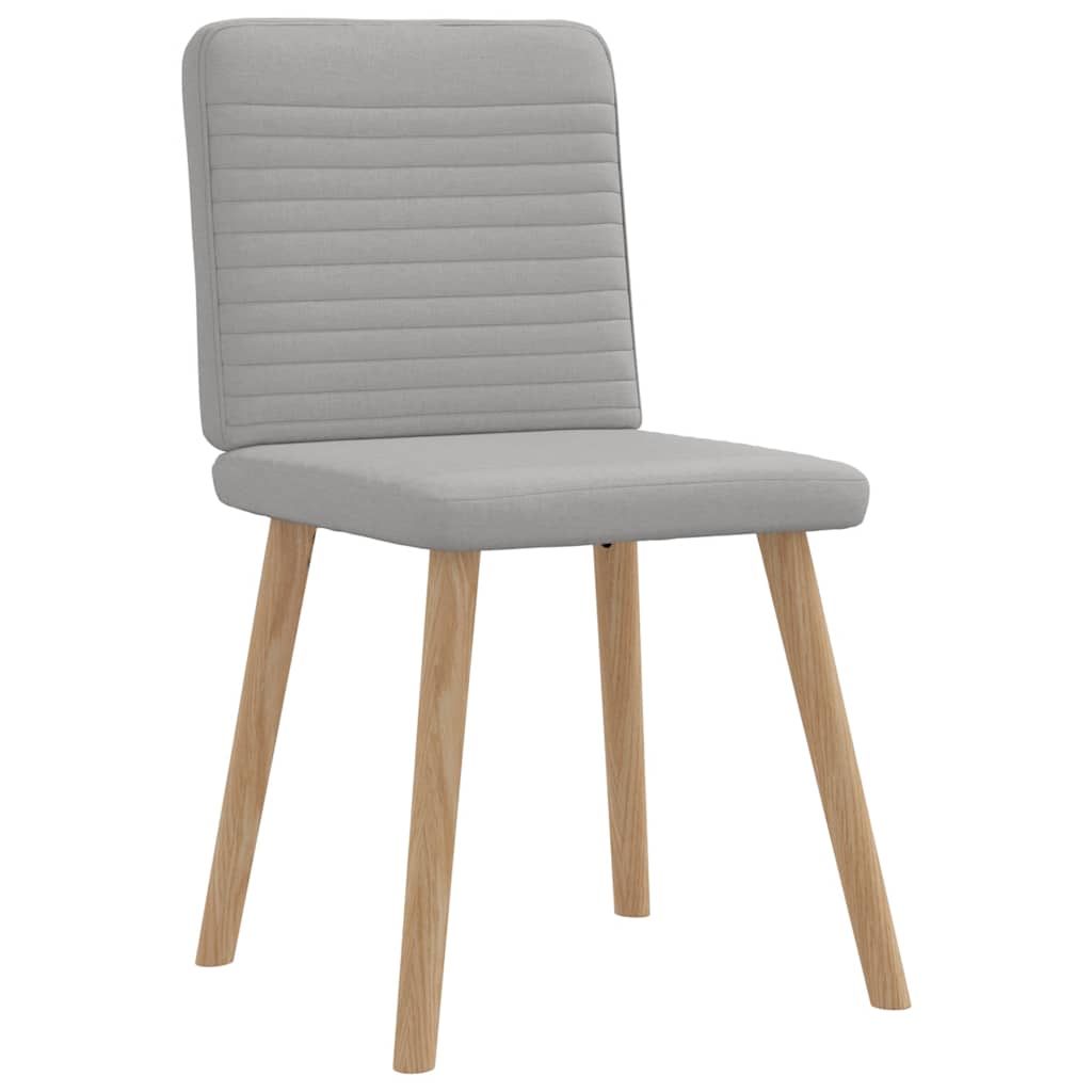 Chaises à manger lot de 4 gris nuage tissu - XIOS