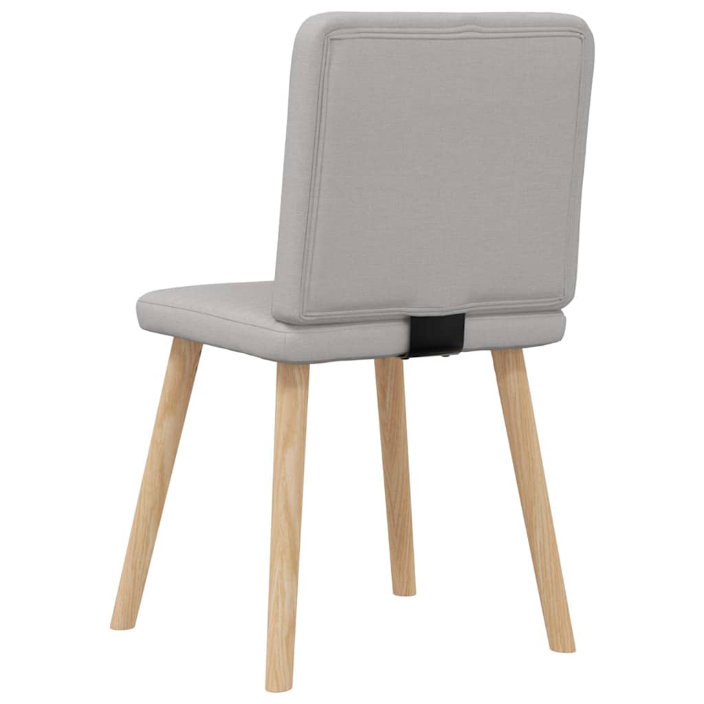 Chaises à manger lot de 4 gris nuage tissu - XIOS