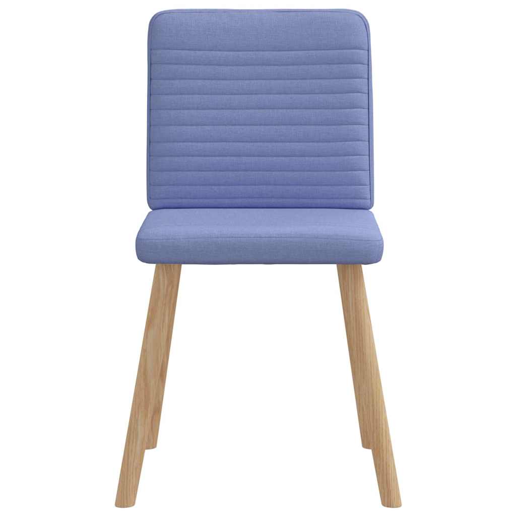 Chaises à manger lot de 4 bleu jean tissu - XIOS