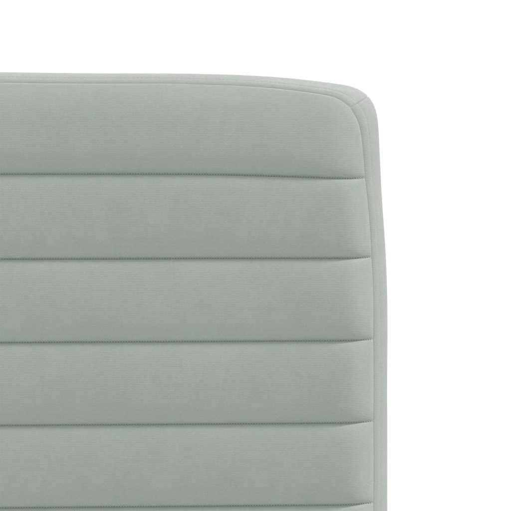 Chaises à manger lot de 4 Gris clair Velours - XIOS