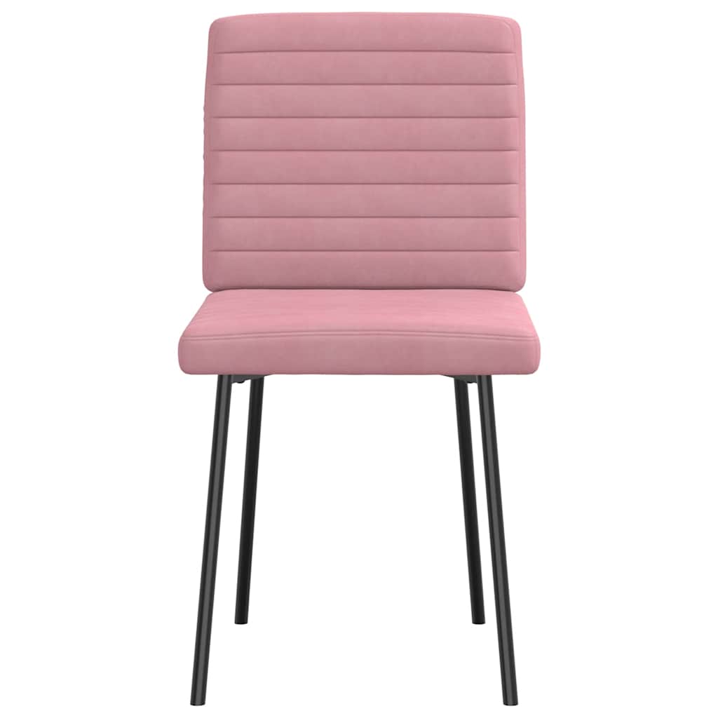 Chaises à manger lot de 4 Rose Velours - XIOS