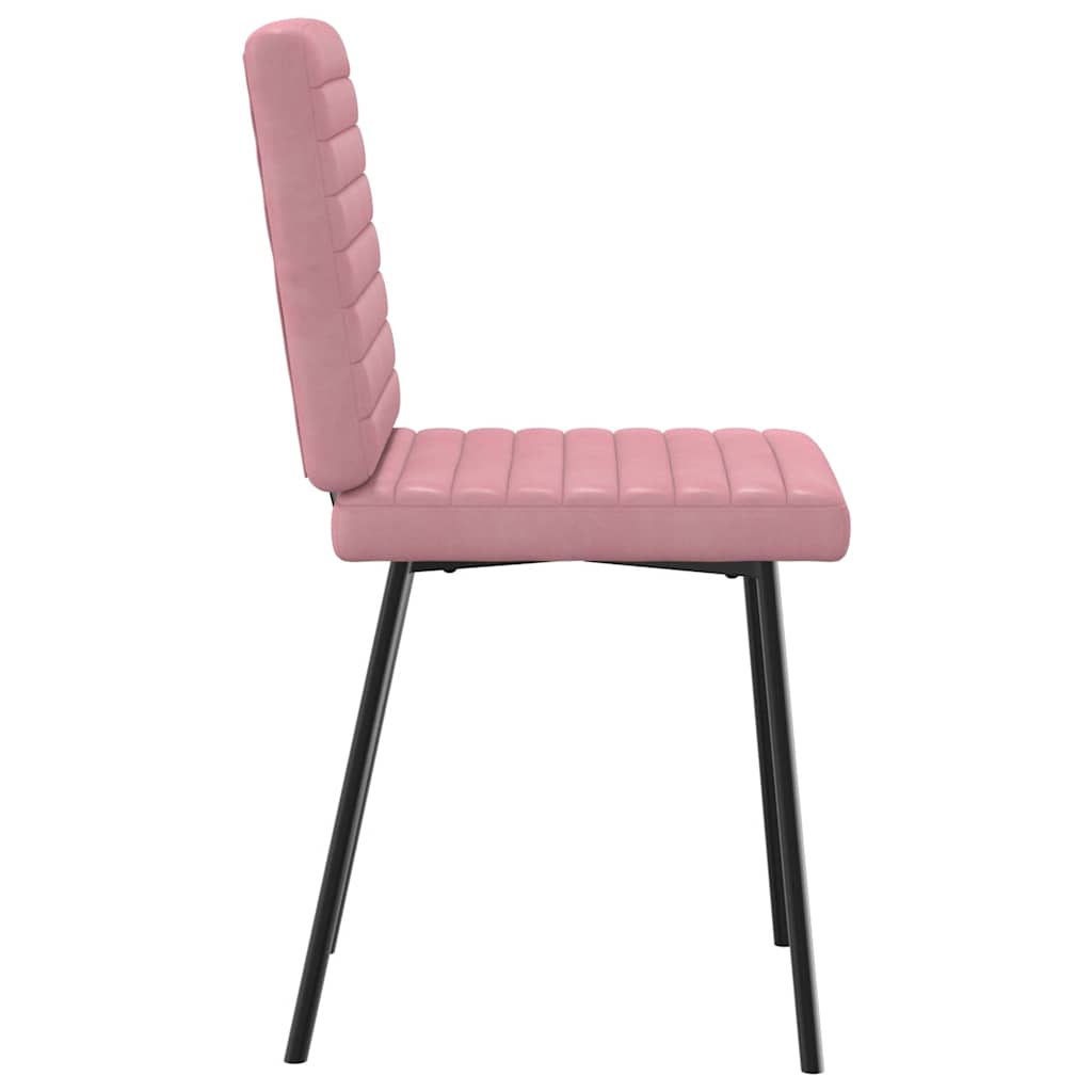 Chaises à manger lot de 4 Rose Velours - XIOS