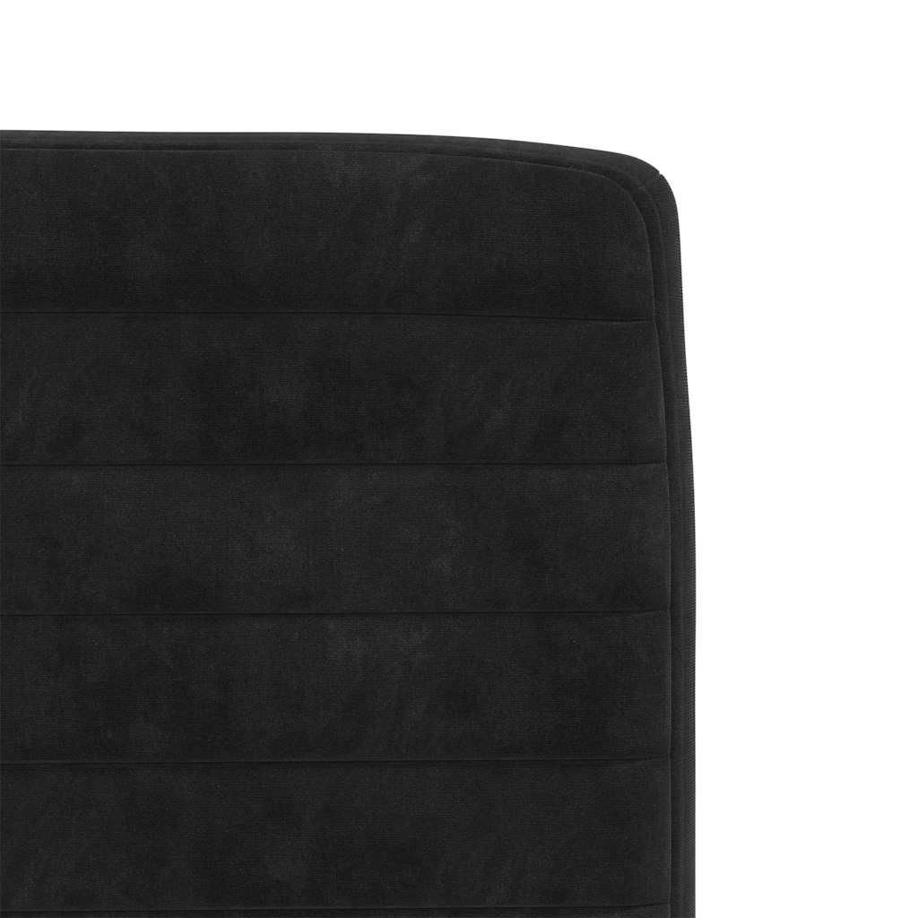 Chaises à manger lot de 4 Noir Velours - XIOS