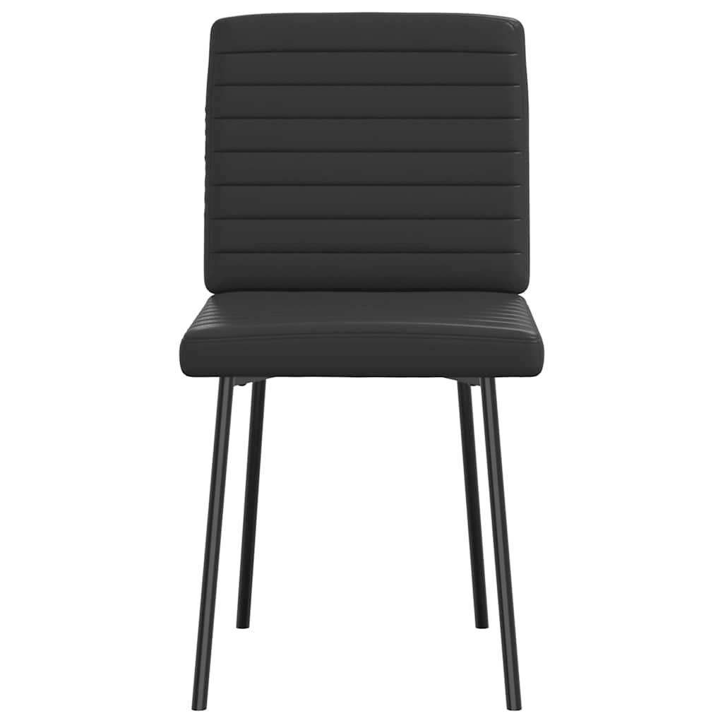 Chaises à manger lot de 4 noir similicuir - XIOS