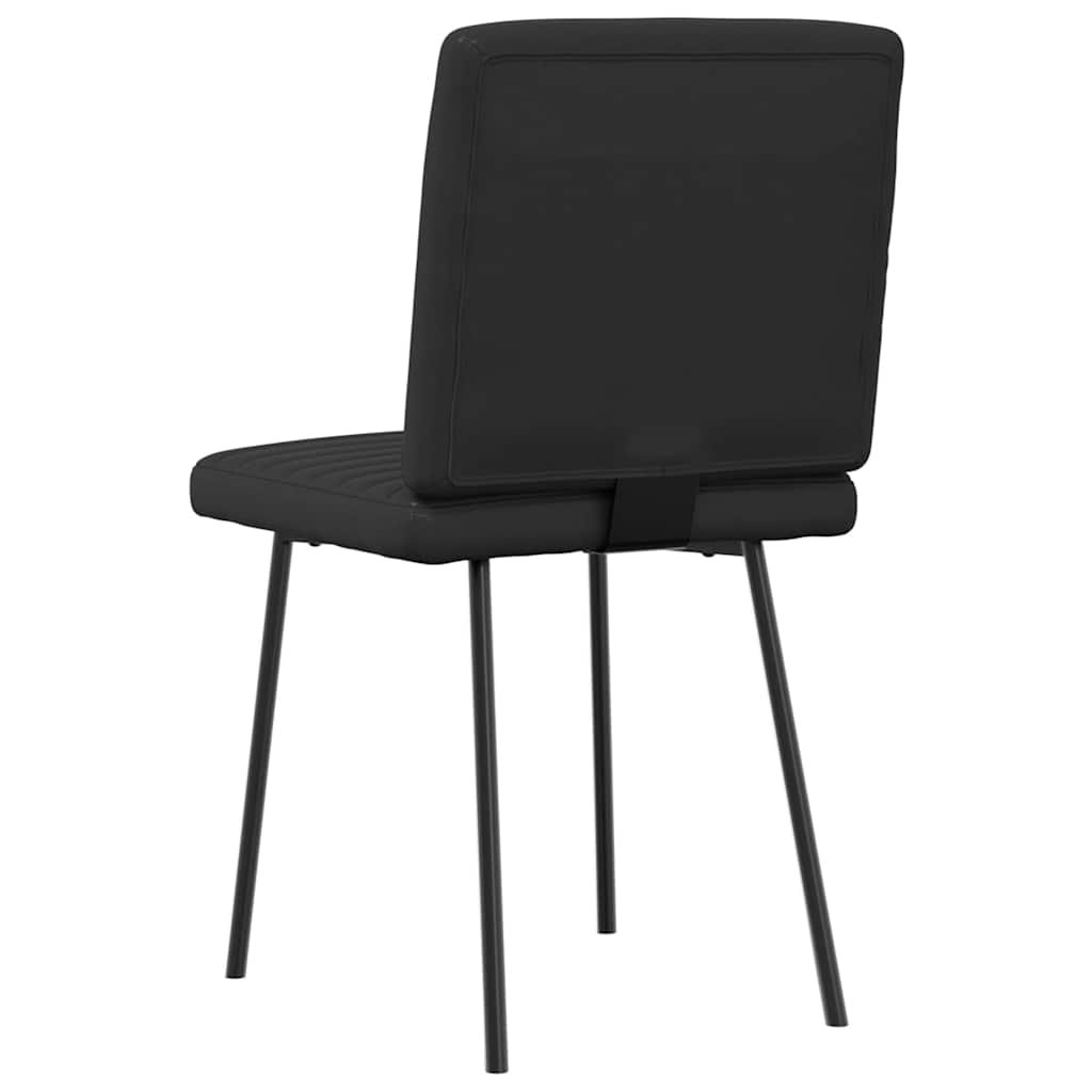 Chaises à manger lot de 4 noir similicuir - XIOS