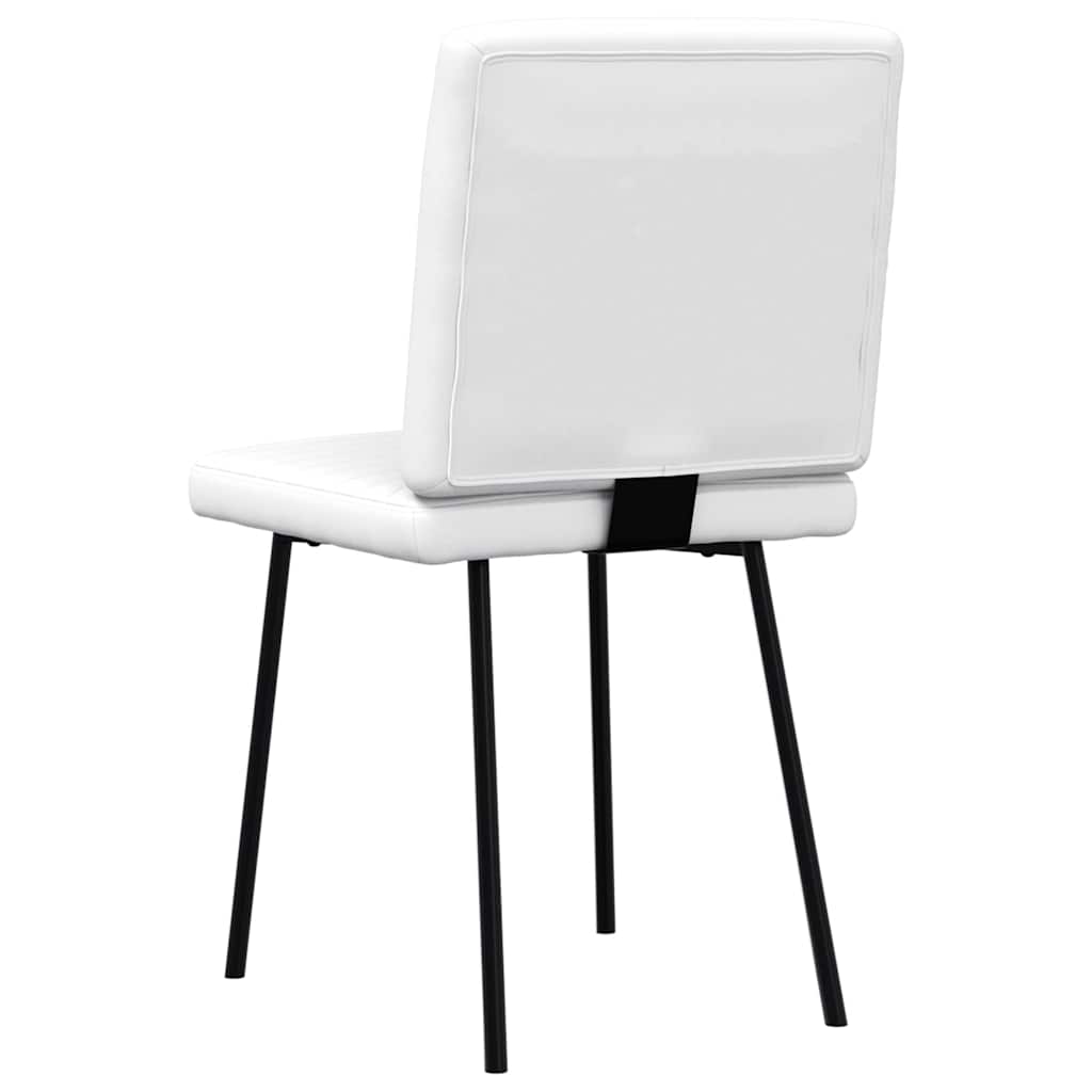 Chaises à manger lot de 4 blanc similicuir - XIOS