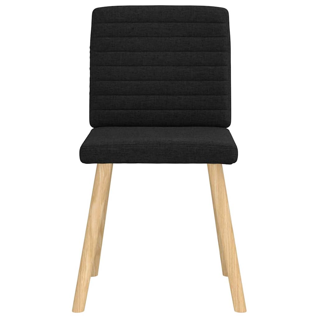 Chaises à manger lot de 4 noir tissu - XIOS