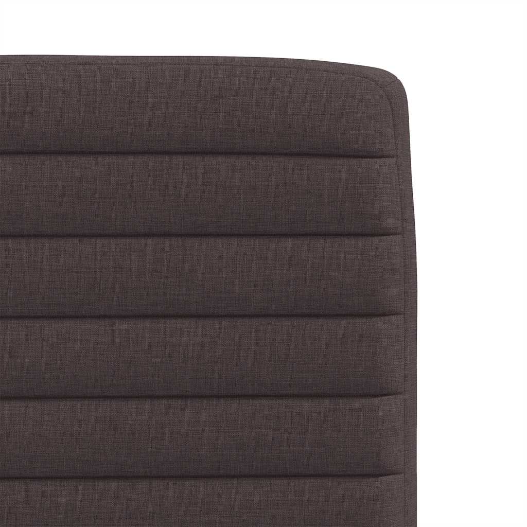 Chaises à manger lot de 4 marron foncé tissu - XIOS
