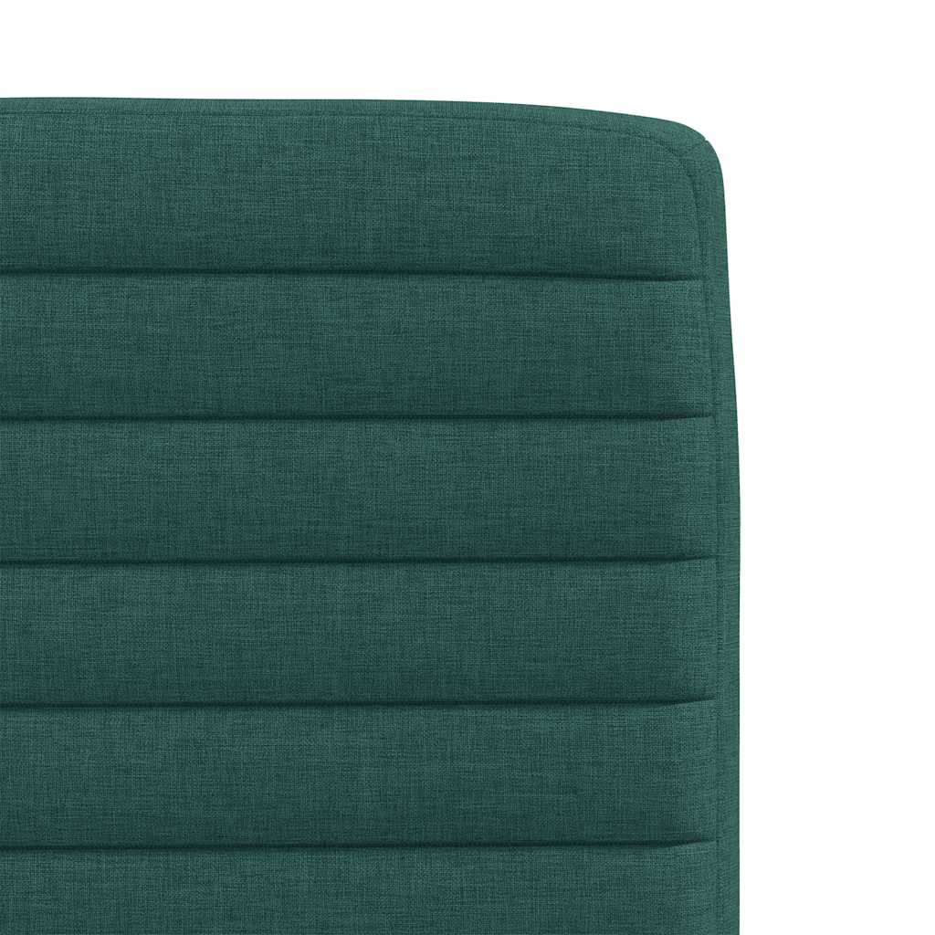 Chaises à manger lot de 4 vert foncé tissu - XIOS