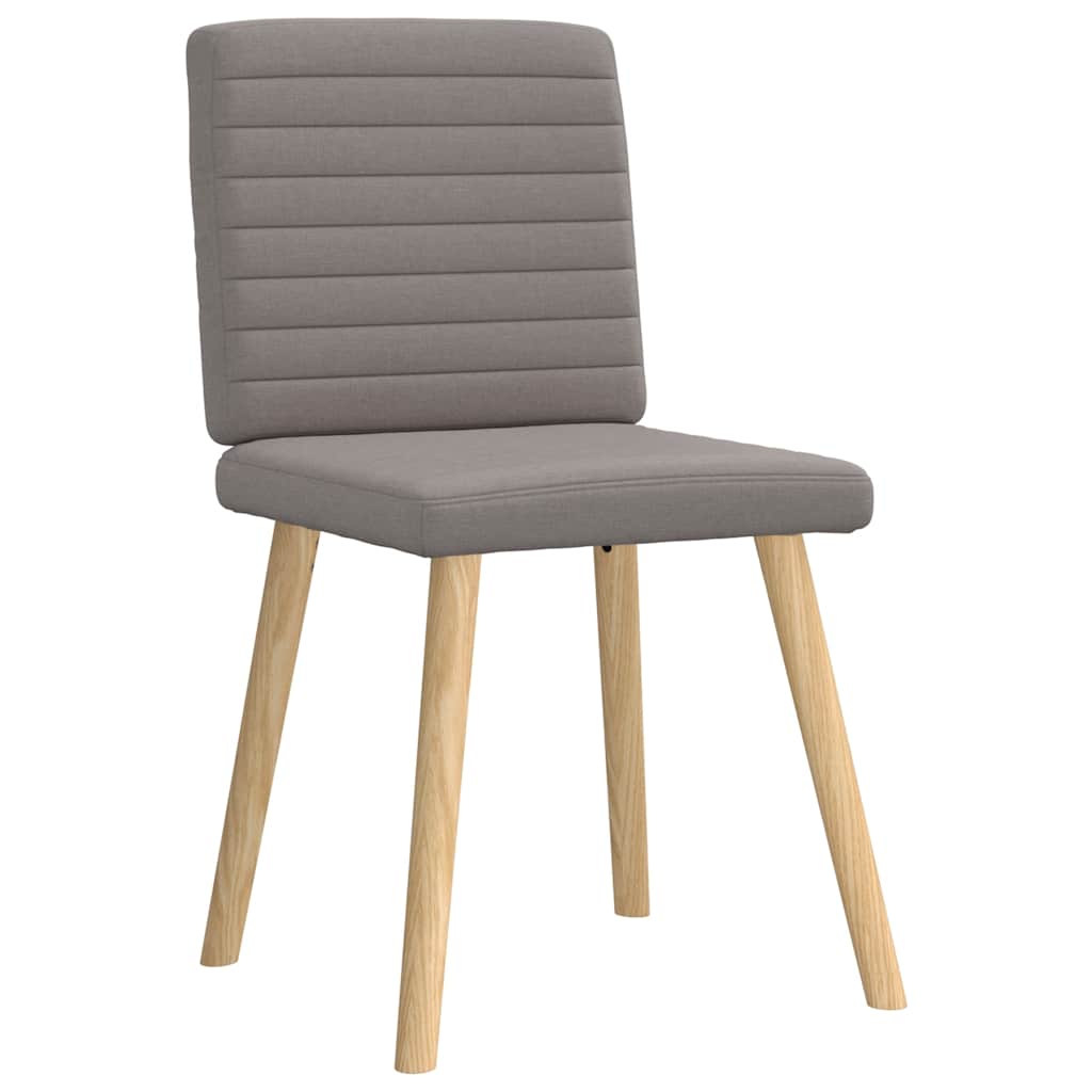 Chaises à manger lot de 4 taupe tissu - XIOS