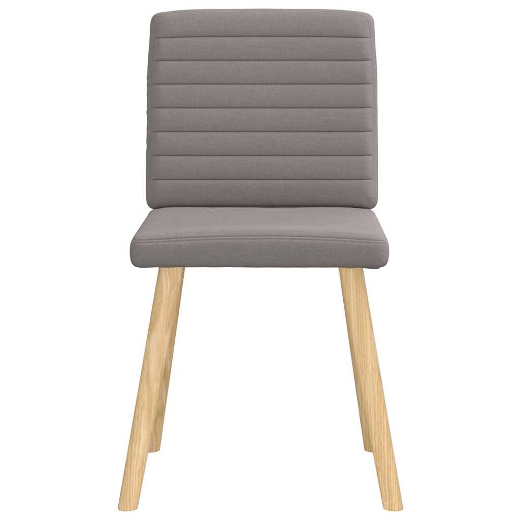 Chaises à manger lot de 4 taupe tissu - XIOS