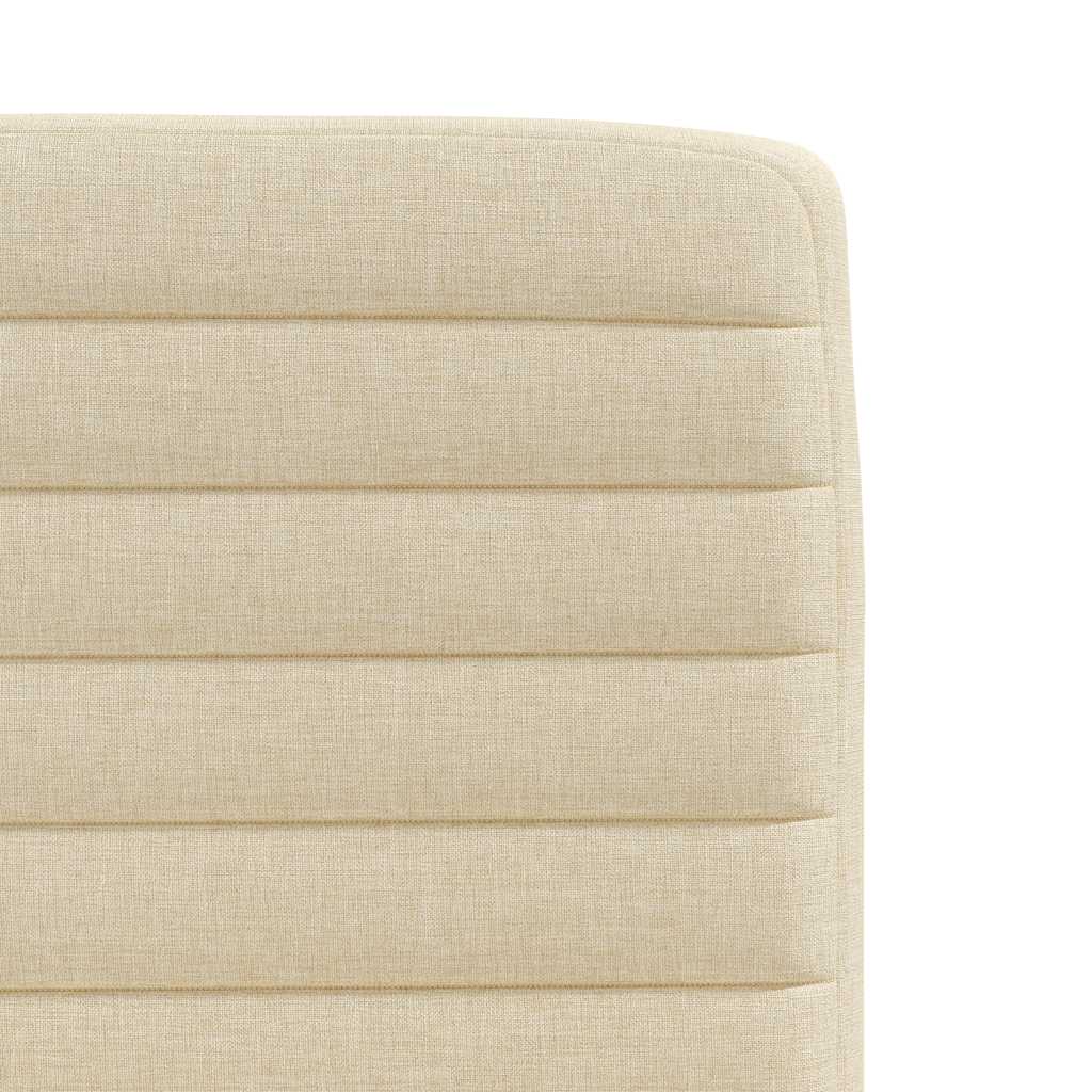 Chaises à manger lot de 4 crème tissu - XIOS