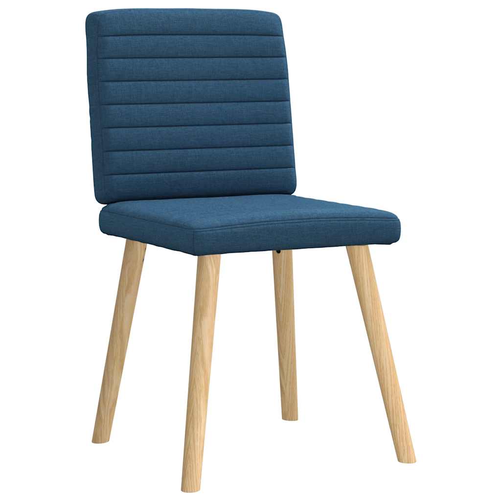 Chaises à manger lot de 4 bleu tissu - XIOS