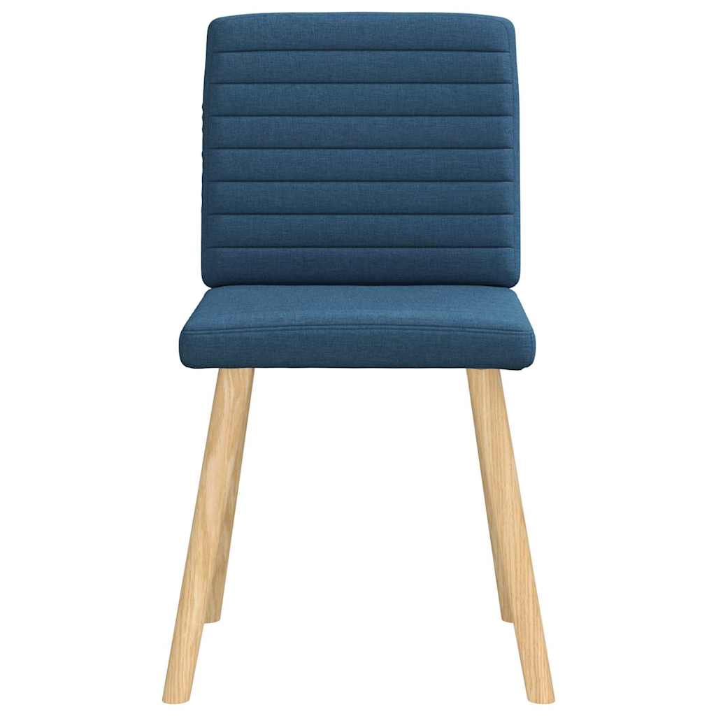Chaises à manger lot de 4 bleu tissu - XIOS
