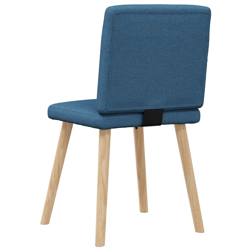 Chaises à manger lot de 4 bleu tissu - XIOS