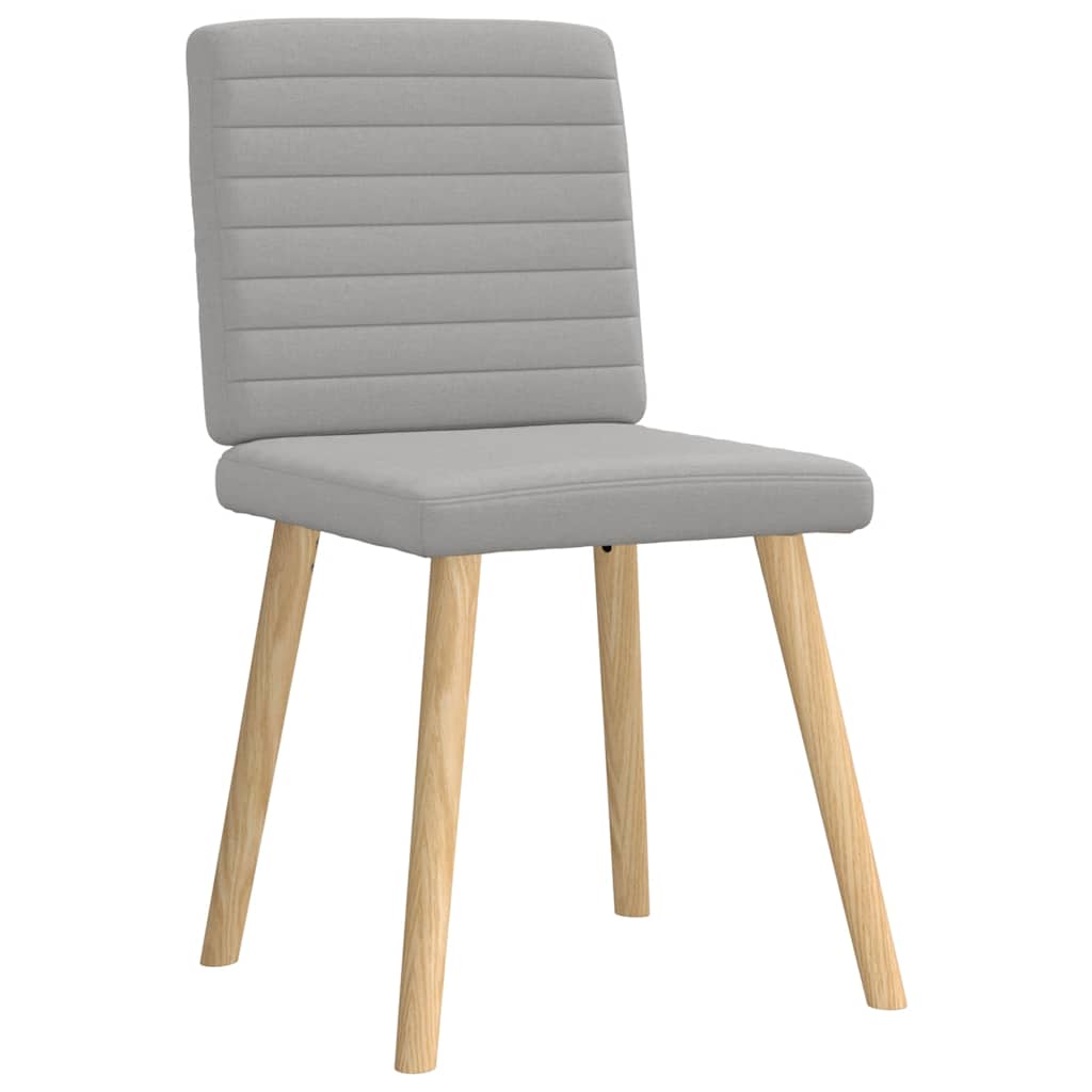 Chaises à manger lot de 4 gris nuage tissu - XIOS