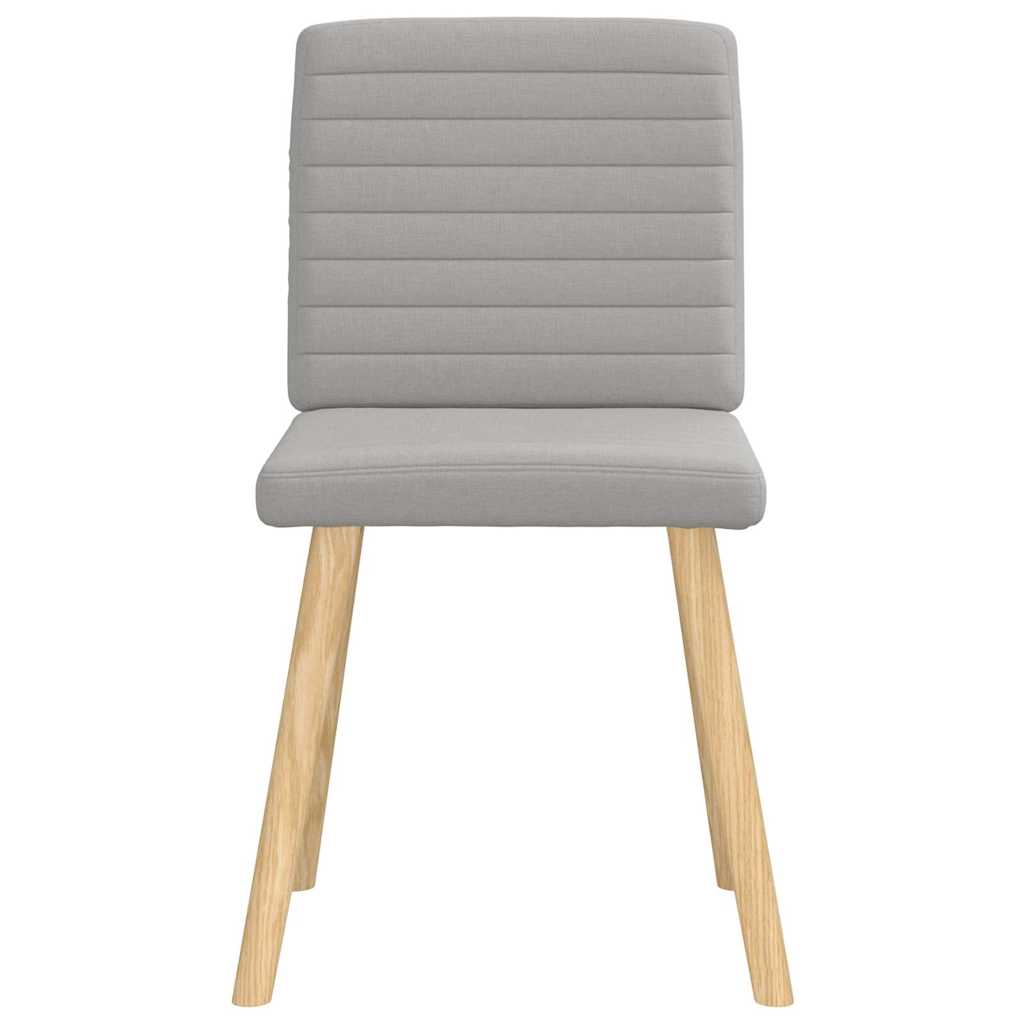 Chaises à manger lot de 4 gris nuage tissu - XIOS