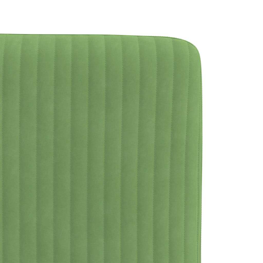 Chaises à manger lot de 4 vert clair velours - XIOS