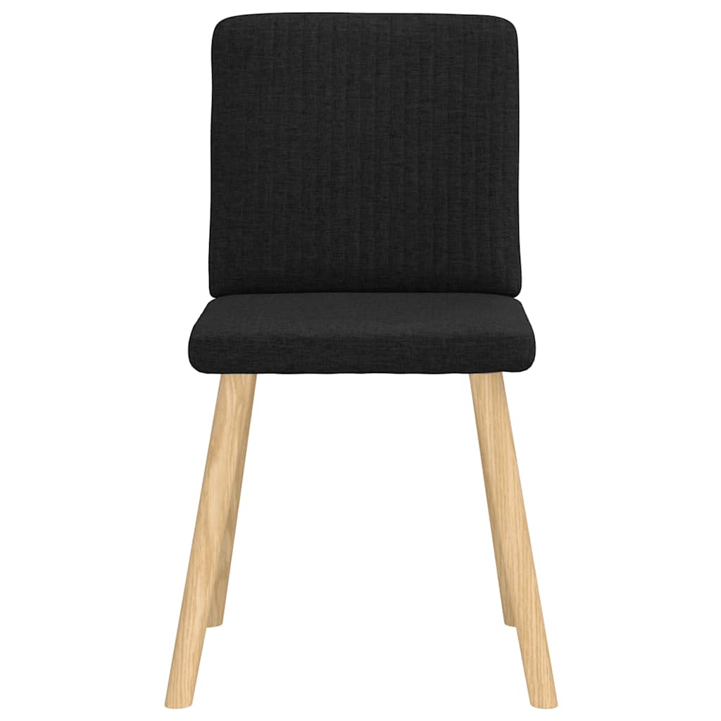 Chaises à manger lot de 4 noir tissu - XIOS