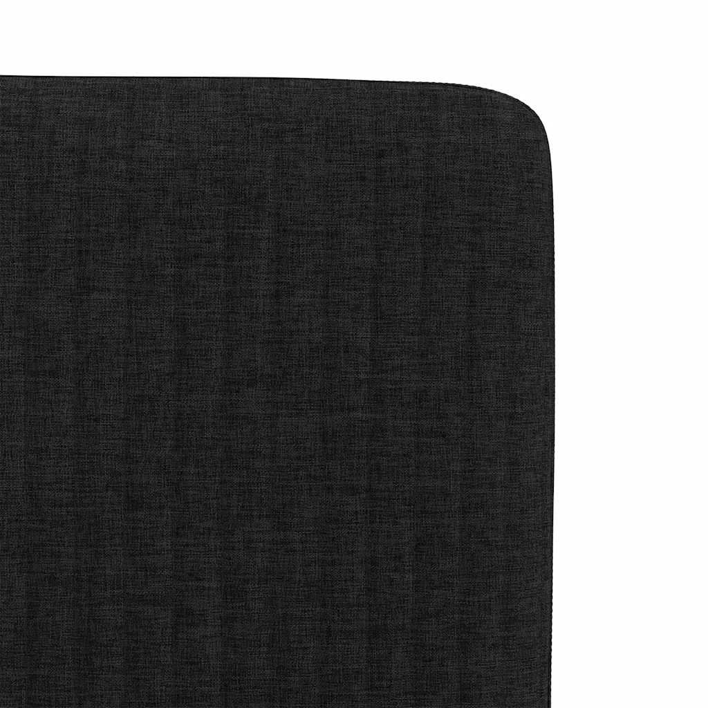 Chaises à manger lot de 4 noir tissu - XIOS