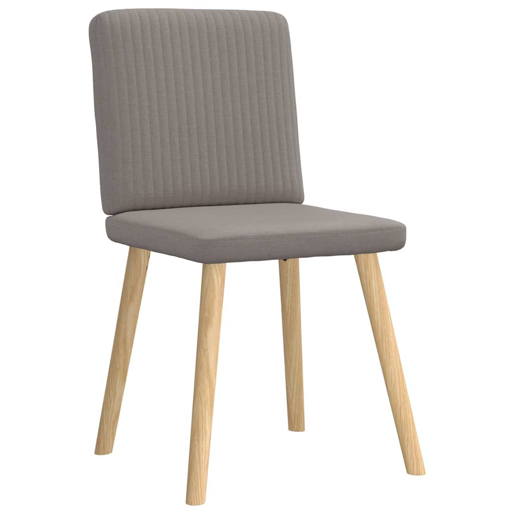 Chaises à manger lot de 4 taupe tissu - XIOS