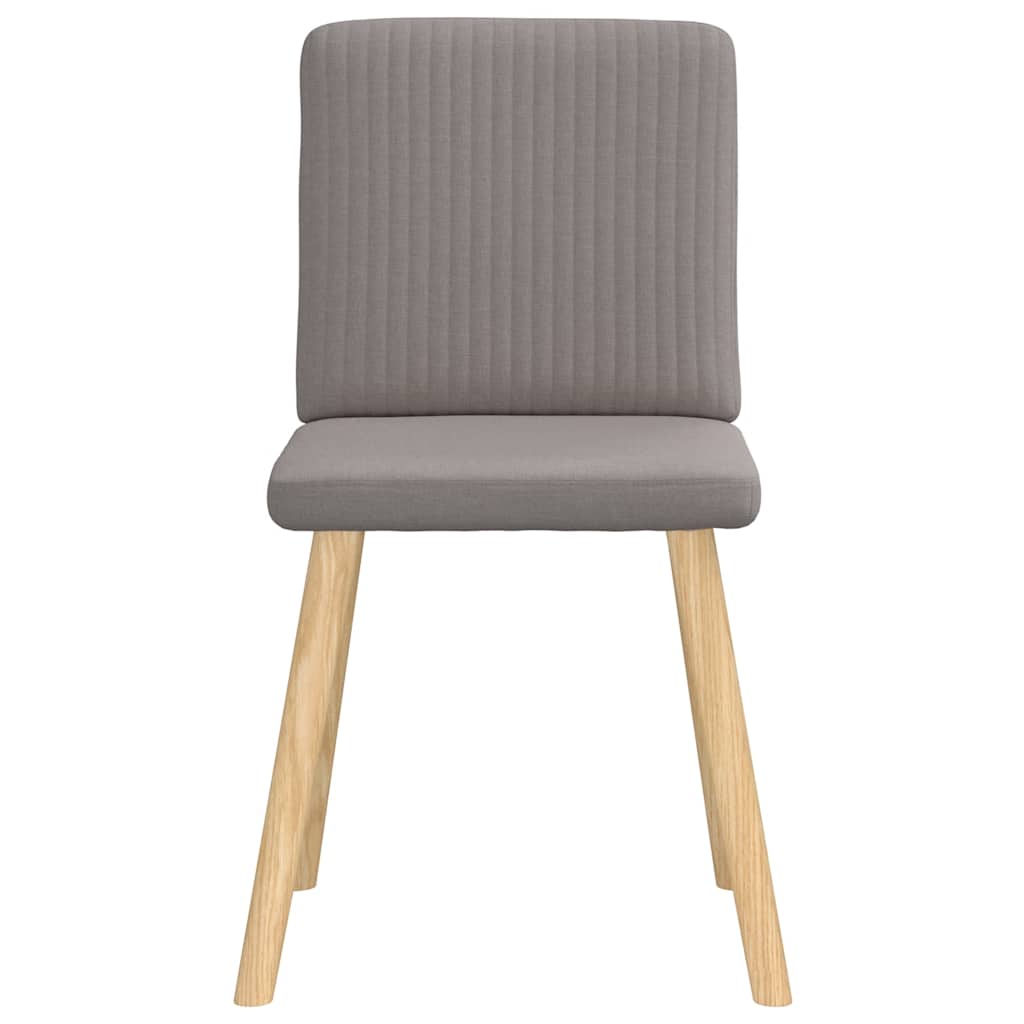 Chaises à manger lot de 4 taupe tissu - XIOS