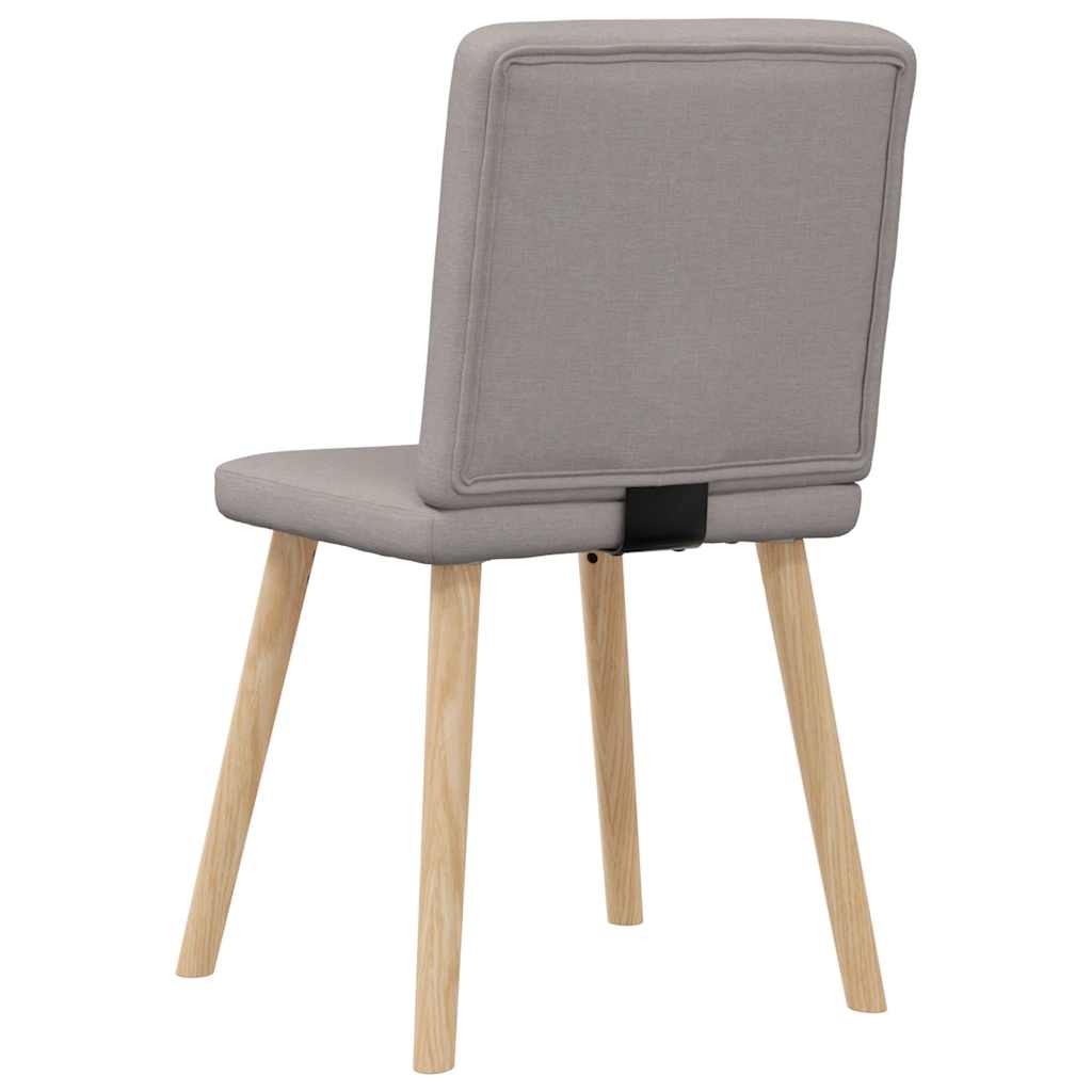 Chaises à manger lot de 4 taupe tissu - XIOS
