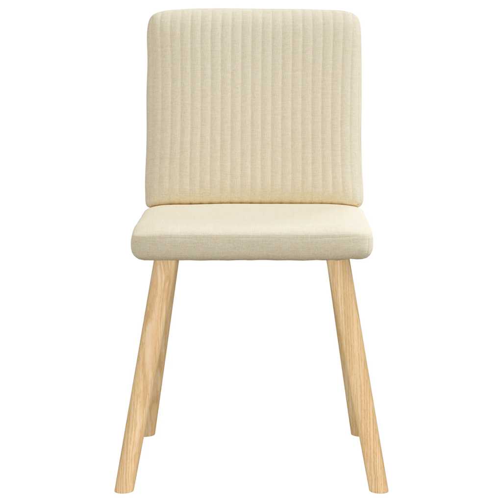 Chaises à manger lot de 4 crème tissu - XIOS