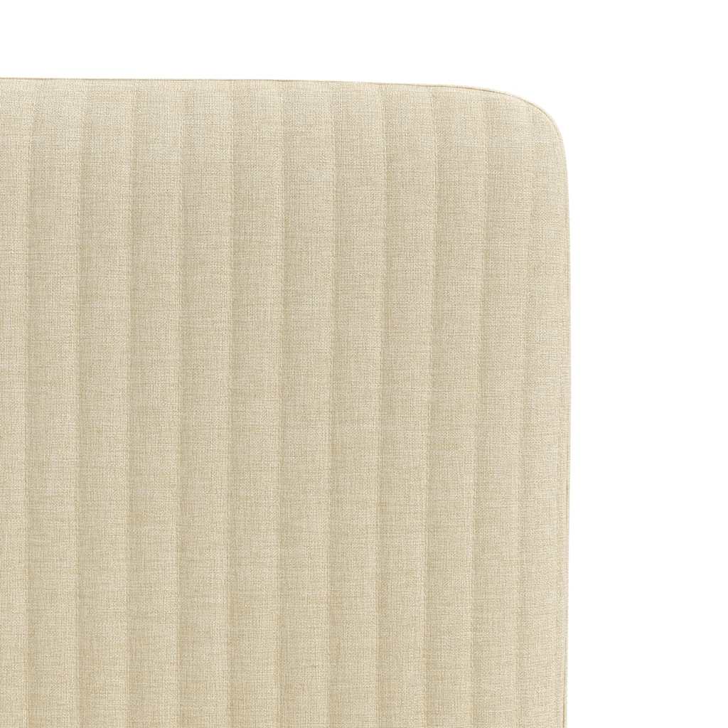Chaises à manger lot de 4 crème tissu - XIOS