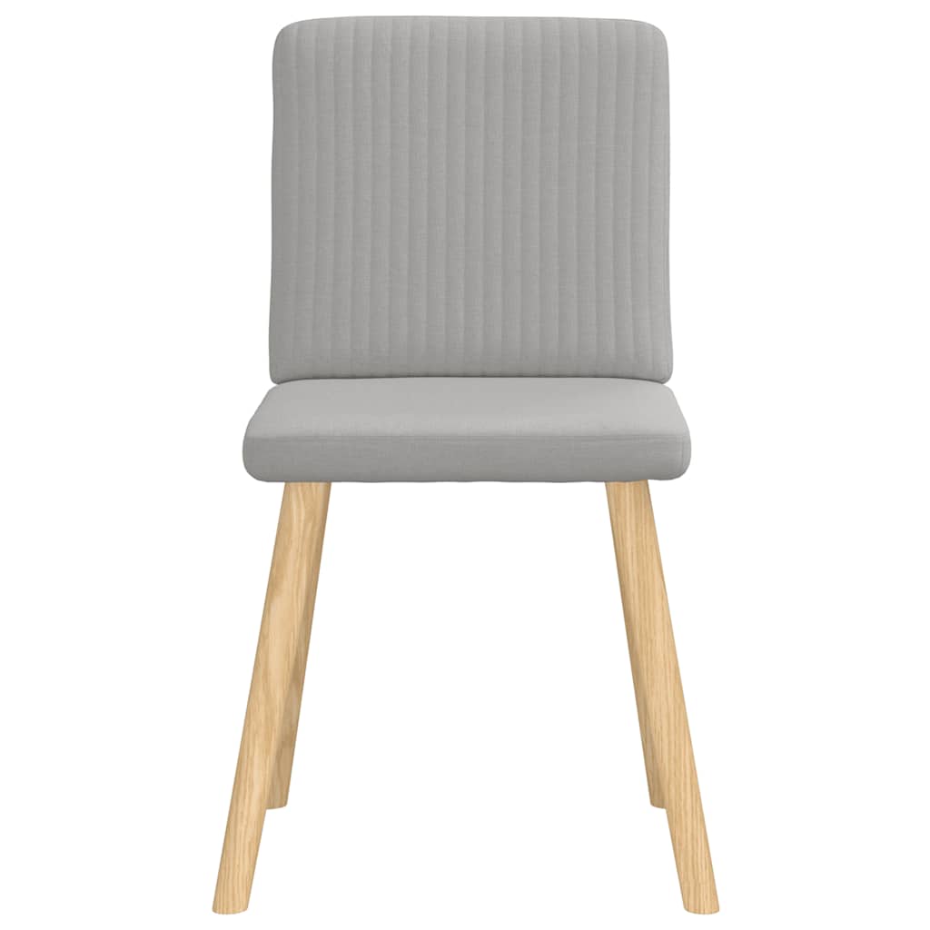 Chaises à manger lot de 4 gris nuage tissu - XIOS
