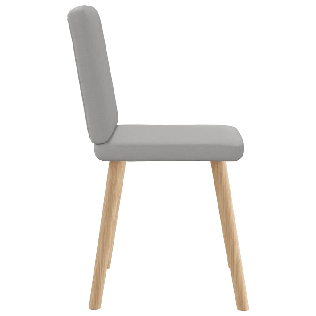 Chaises à manger lot de 4 gris nuage tissu - XIOS