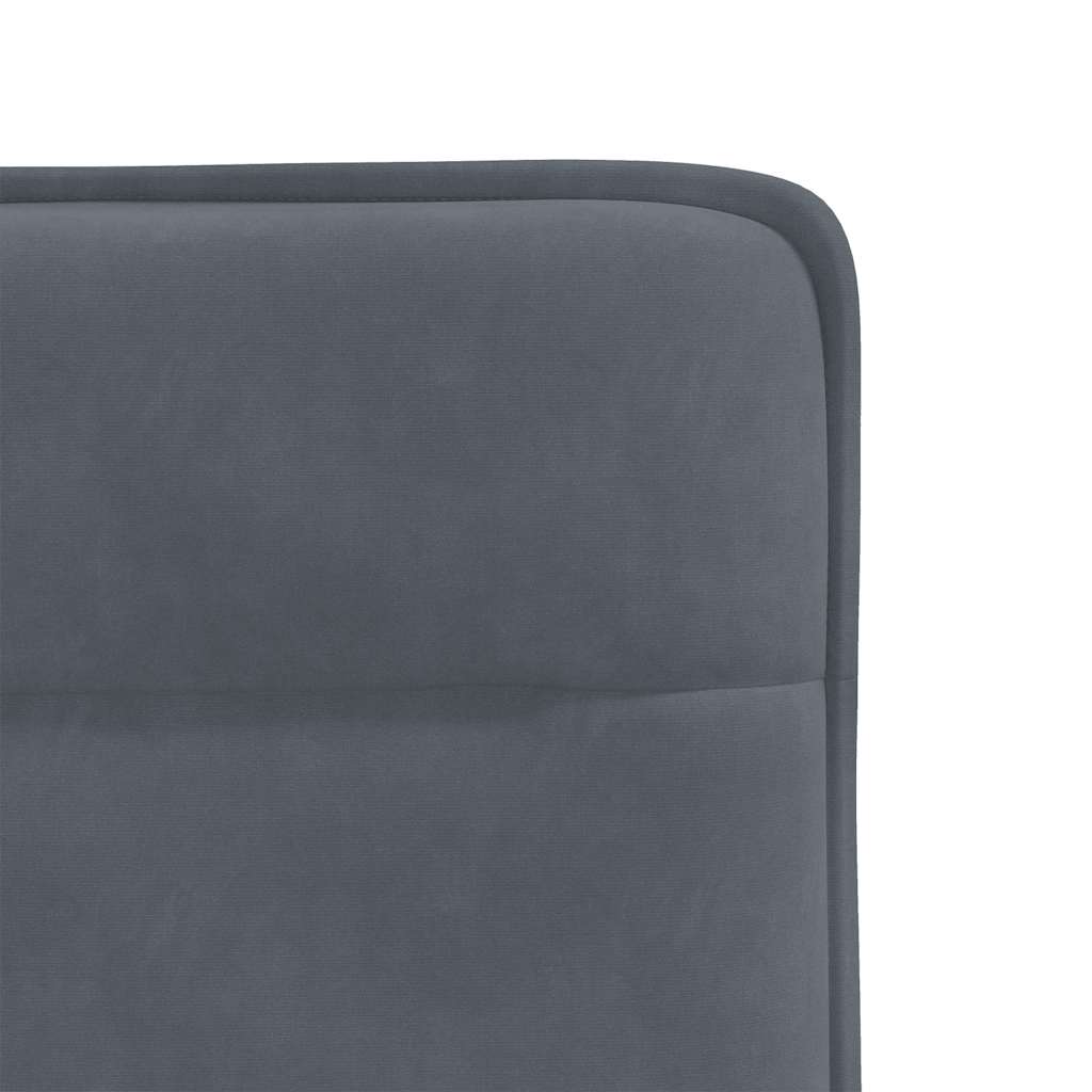 Chaises à manger lot de 4 Gris foncé Velours - XIOS