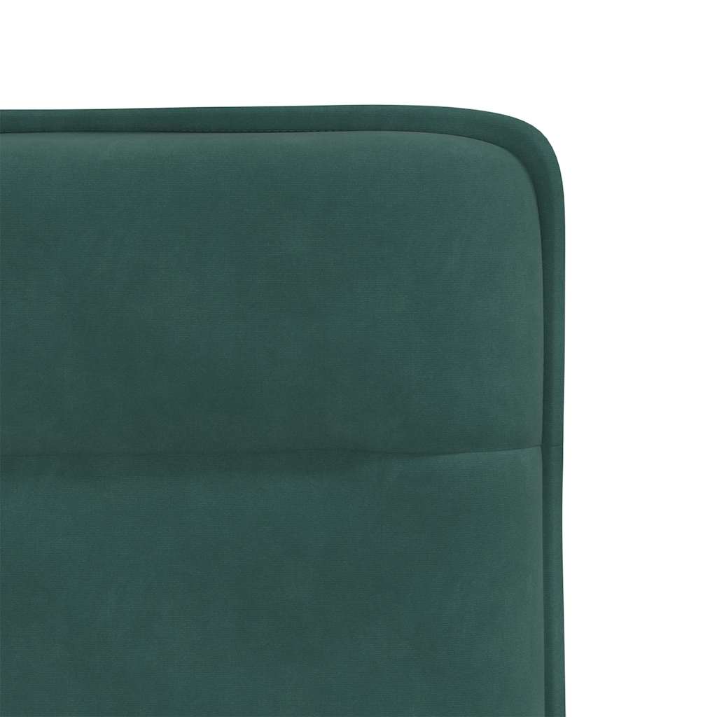Chaises à manger lot de 4 Vert foncé Velours - XIOS
