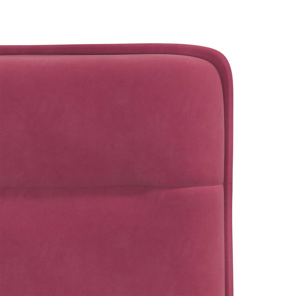 Chaises à manger lot de 4 Rouge bordeaux Velours - XIOS