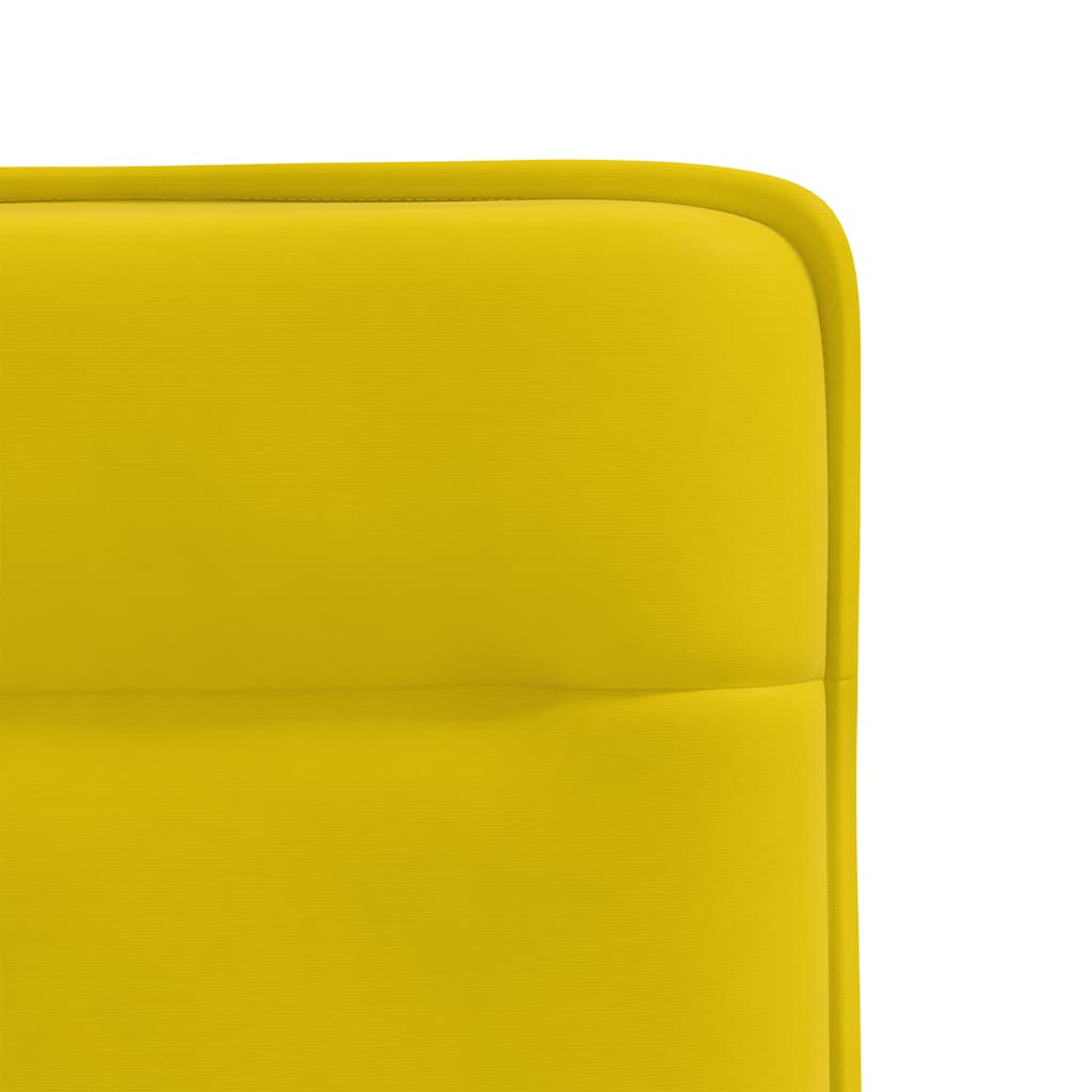 Chaises à manger lot de 4 jaune velours - XIOS