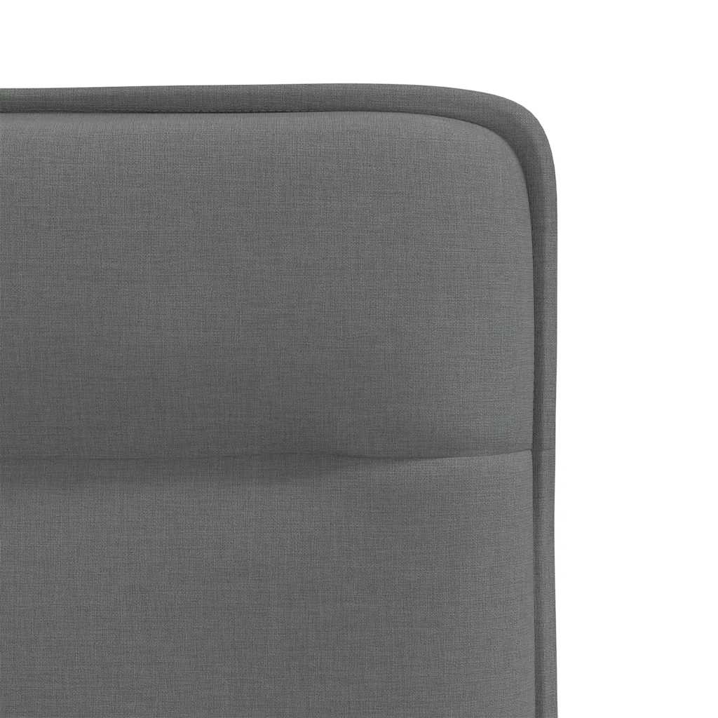 Chaises à manger lot de 4 gris foncé tissu - XIOS