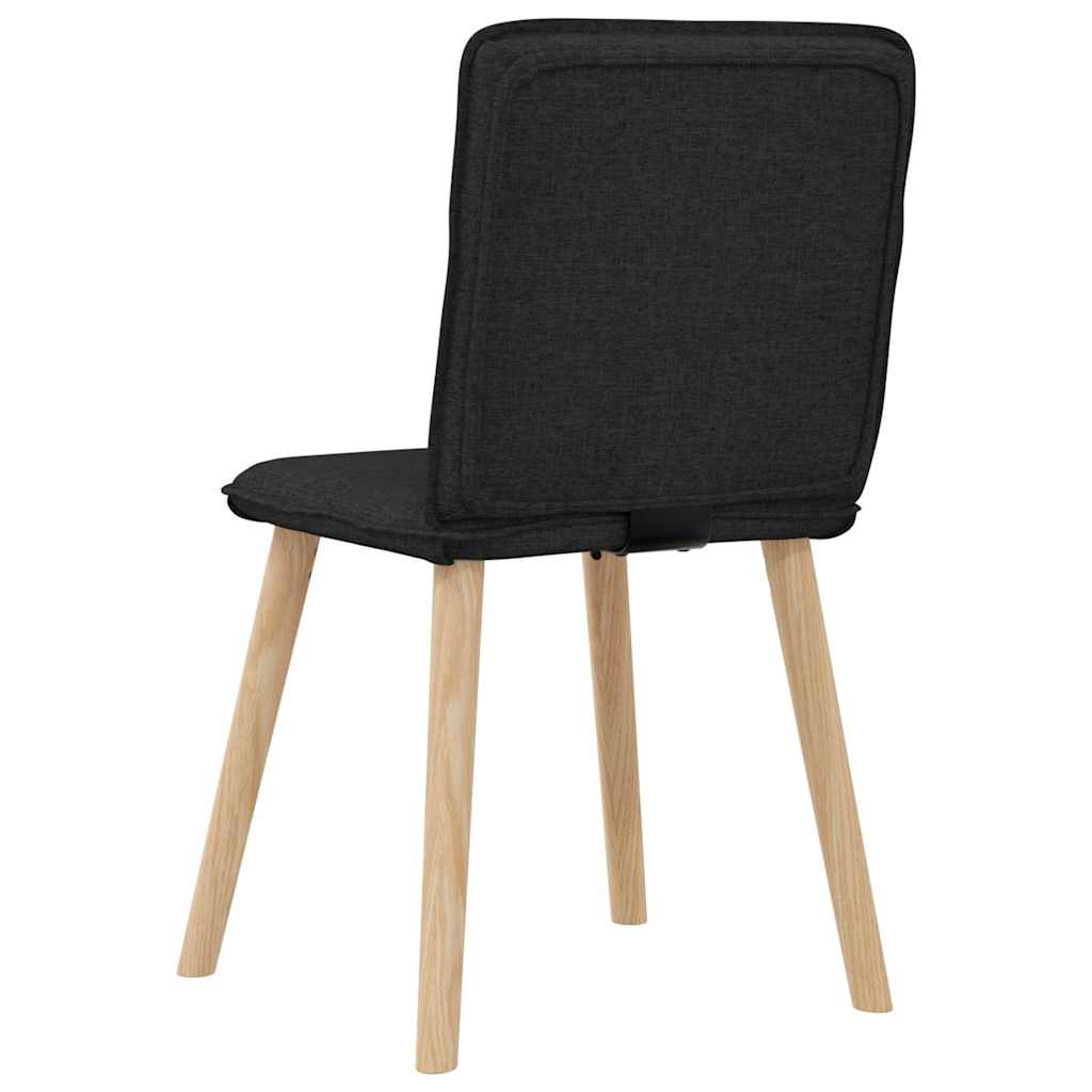 Chaises à manger lot de 4 noir tissu - XIOS
