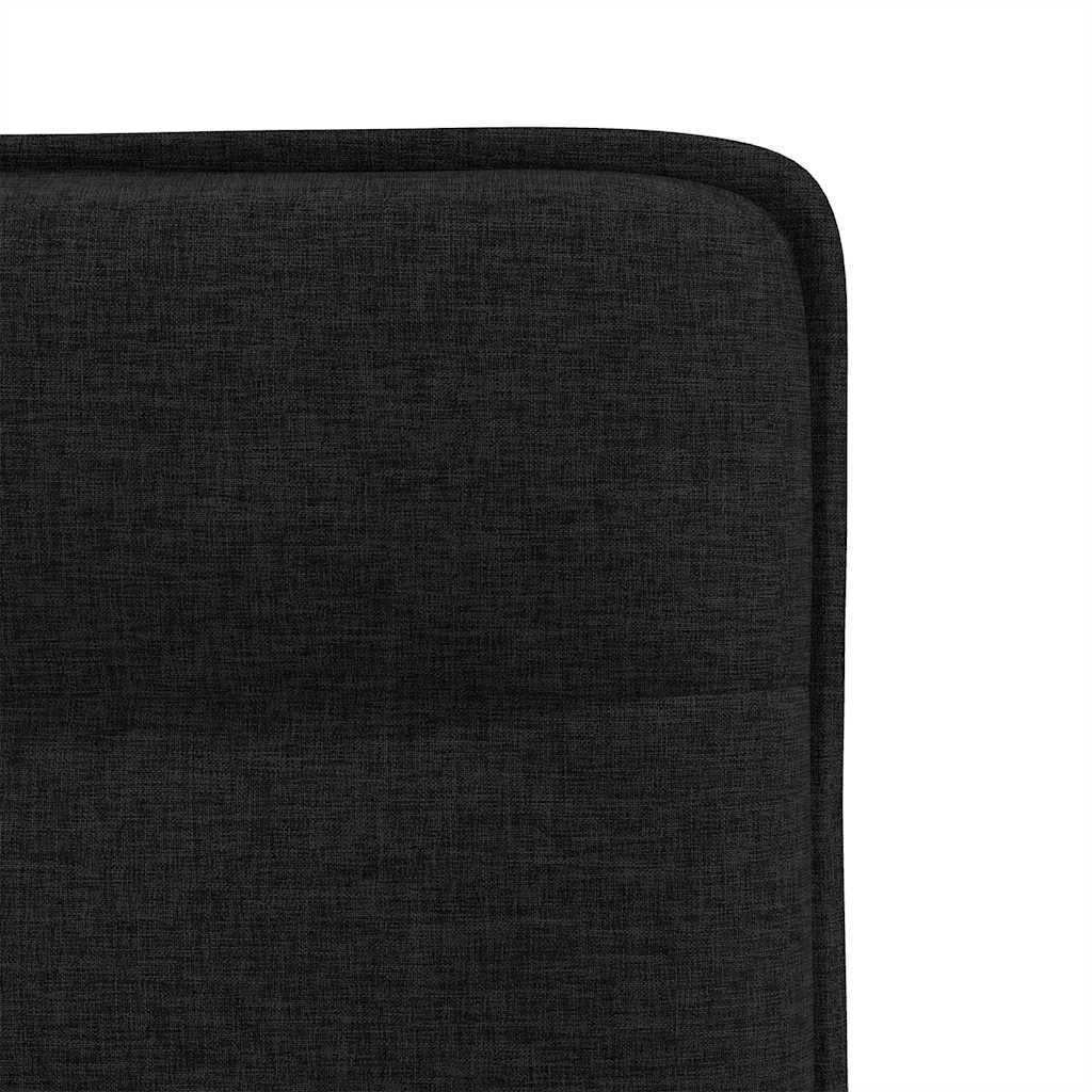 Chaises à manger lot de 4 noir tissu - XIOS