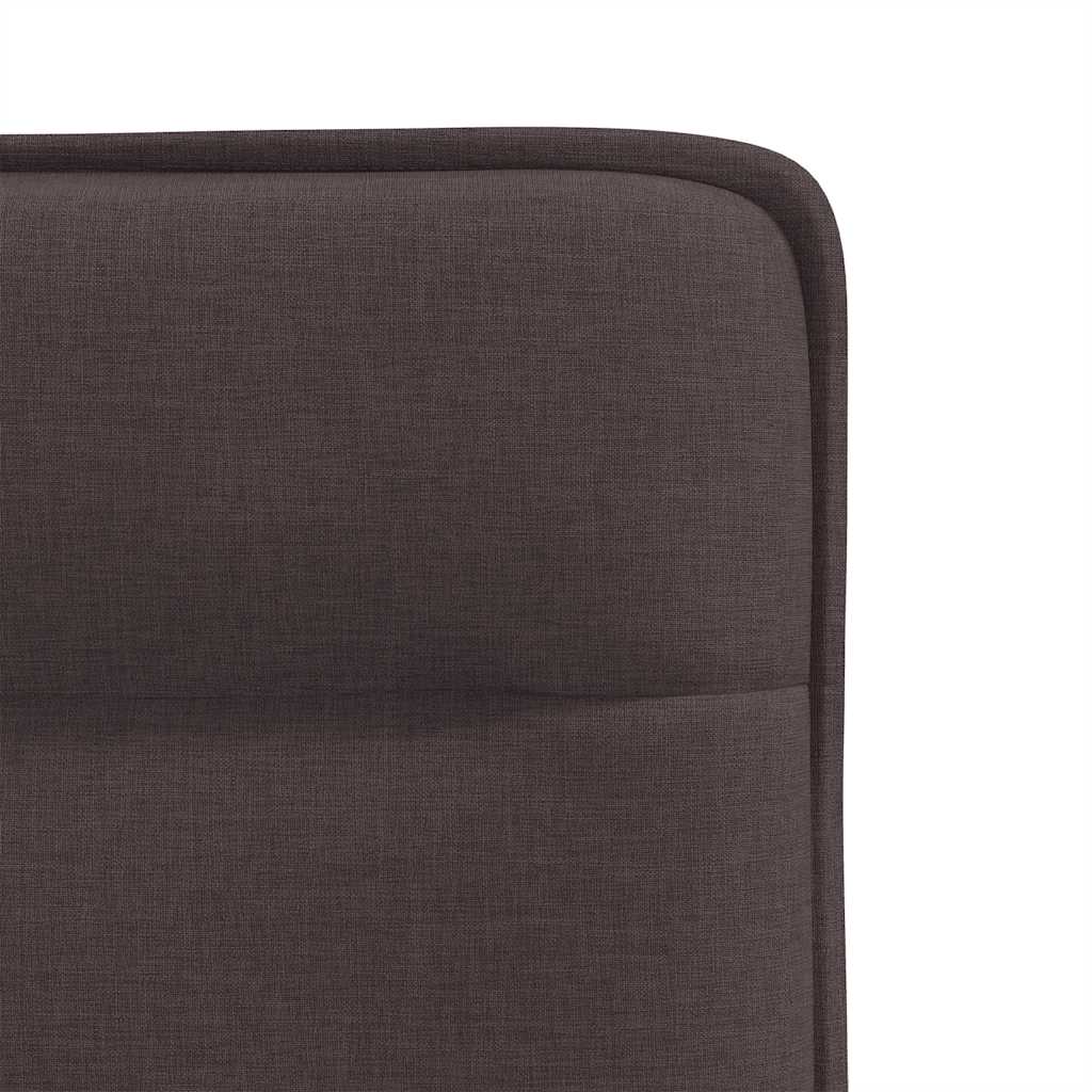 Chaises à manger lot de 4 marron foncé tissu - XIOS