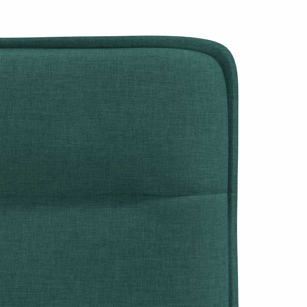 Chaises à manger lot de 4 vert foncé tissu - XIOS
